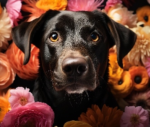 Mordka, Kwiaty, Pies