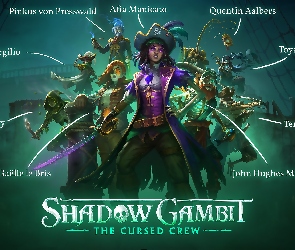 Plakat, Żaglowiec, Shadow Gambit The Cursed Crew, Gra, Postacie, Piraci