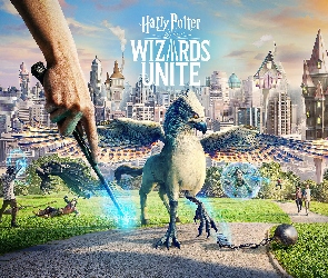 Miasto, Wieże, Harry Potter Wizards Unite, Gra, Ręka, Różdżka