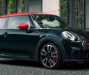 Mini John Cooper Works, 2021, Dach, Czerwony, Czarny