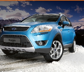 zima, koła, Ford