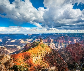 Stany Zjednoczone, Arizona, Grand Canyon, Park Narodowy Wielkiego Kanionu, Kanion, Skały