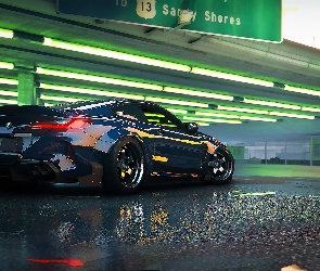 PC, Parking, Jarzeniówki, Gry, XBOX, GTA 5, Sportowy, PS4, BMW M8, Granatowe, Samochód, Tył