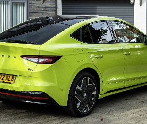 Tył, Bok, Skoda Enyaq vRS Coupe iV