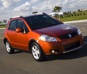 Pomarańczowe, Hatchback, Suzuki SX4