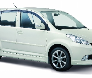 Białe, Spojler, Daihatsu Sirion