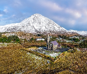 Dunlewey, Kościół, Wioska, Góra Errigal, Irlandia