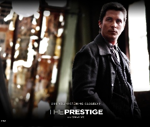 The Prestige, płaszcz, aktor, Christian Bale