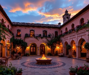 Oświetlenie, Rośliny, Krzesła, Stoliki, Dom