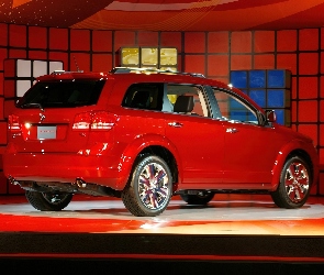Czerwony, Dodge Journey, Prezentacja