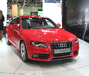 Genewa, Salon, Czerwone, Audi A4 B8