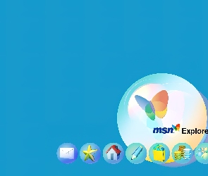 Programy MSN, domek, motyl, grafika