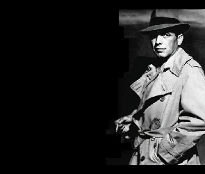 mężczyzna, Casablanca, kapelusz, płaszcz