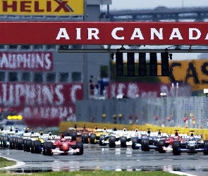 Formuła 1, start wyścigu