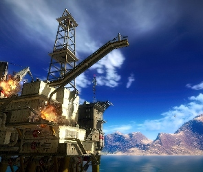 Platforma, Wiertnicza, Just Cause 2
