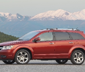 Góry, Szyby, Dodge Journey, Ciemne