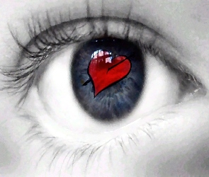 serce w oku, Walentynki