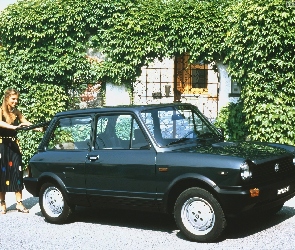 Lewy, Bagażnik, Kobieta, Autobianchi A112, Bok