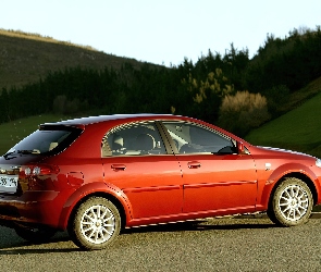 Czerwony, Hatchback, Chevrolet Lacetti