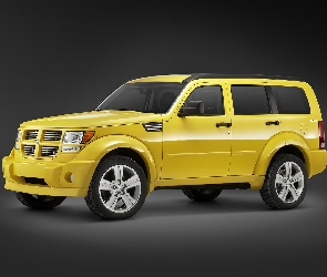 Żółty, Terenowy, Dodge Nitro