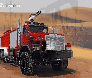 Wóz, Kenworth, Rosenbauer, Strażacki