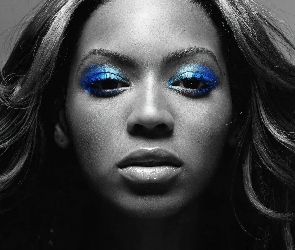 Niebieski, Makijaż, Beyonce