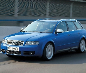 Niebieski, Audi S6, Avant