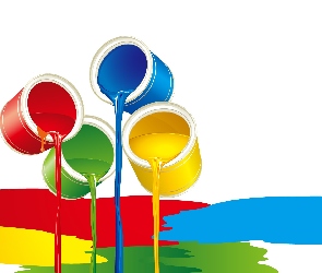 Puszki, Malowanie, Farby, Kolorowe