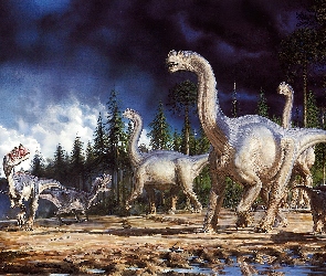 Las, Dinozaury