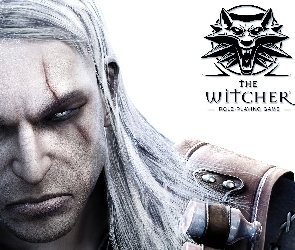 twarz, amulet, The Witcher, mężczyzna