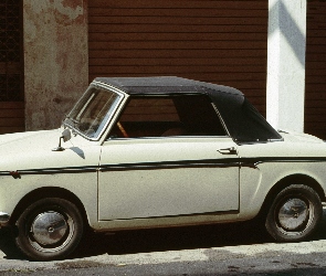 Biały, Kabriolet, Pas, Autobianchi Bianchina, Czarny