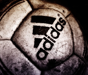 Piłka, Adidas, Czarne, Logo