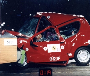 Fiat Seicento, Test, Crash