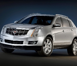 Srebrny, SUV, Cadillac SRX