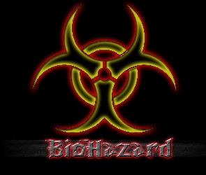 Rock, napis, Logo, Biohazard