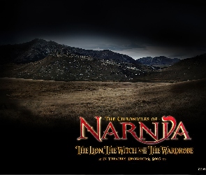 góry, pustkowie, napis, niebo, The Chronicles Of Narnia