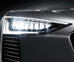 Przednia, Audi e-Tron, Lampa