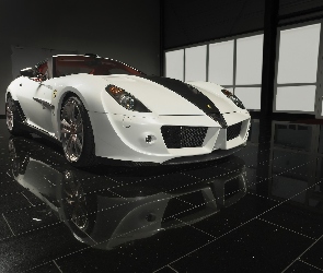 Karbon, GTB, Białe, Ferrari 599