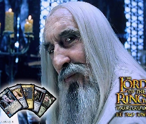 The Lord of The Rings, karty, świecznik, starzec