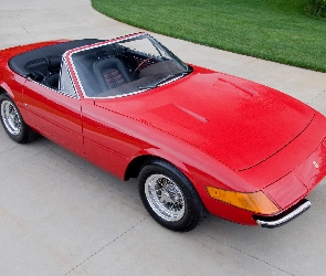 Czerwone, Dach, Złożony, Ferrari Daytona