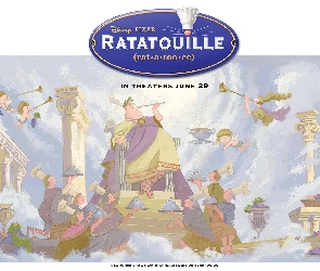 Ratatuj, ścienne, malowidło, Ratatouille