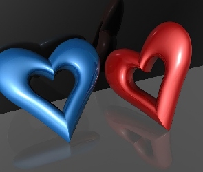 Serca, 3D, Dwa