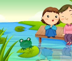 Jezioro, 2D, Dzieci