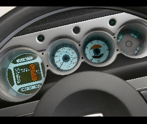 Concept, Zegary, Dodge Challenger