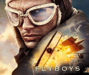 Flyboys, wybuch, dwupłat, twarz