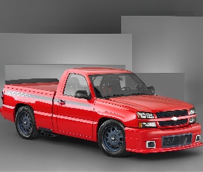 Czerwony, Tuningowy, Pakiet, Chevrolet Silverado