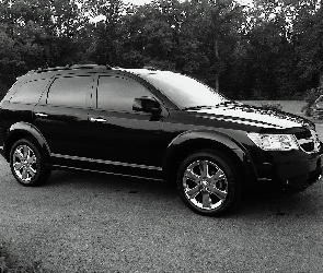 Dodge Journey, Zdjęcie, Białe, Czarno