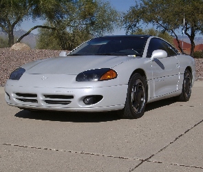 Sportowy, Dodge Stealth, Srebrny