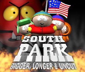 bohaterowie, flaga, Miasteczko South Park