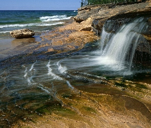 Wodospad, Ocean, Skały